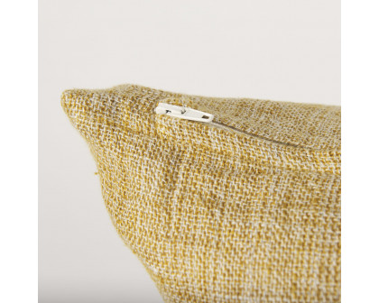 Mercana Jacklyn Linen Square Decorative Pillow Cover - Mustard, Square