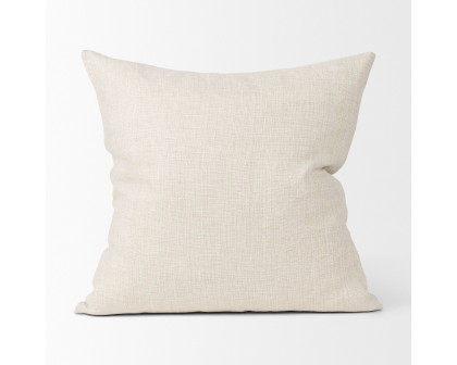 Mercana Jacklyn Linen Square Decorative Pillow Cover - Cream, Square