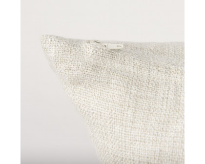 Mercana Jacklyn Linen Square Decorative Pillow Cover - Cream, Square