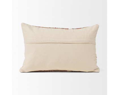 Mercana Kenzie Lumbar Pillow Cover - Brown/Beige/Gray