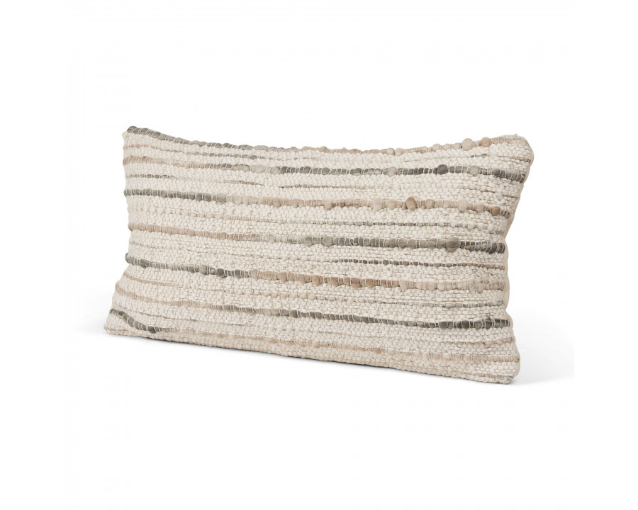 Mercana Kodi Lumbar Pillow Cover - Cream/Beige