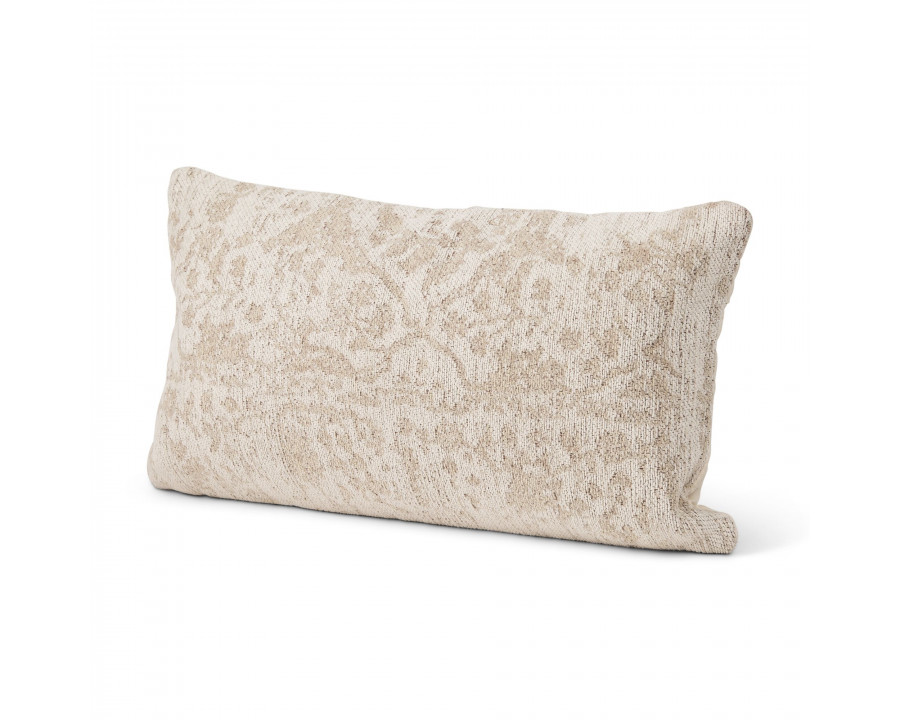 Mercana Khloe Lumbar Pillow Cover - Cream/Beige