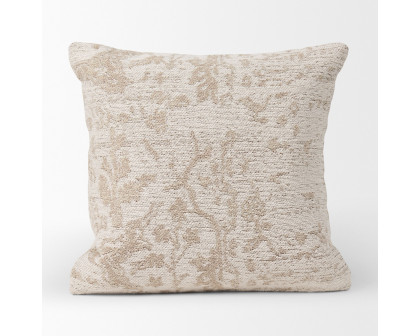 Mercana Khloe Square Pillow Cover - Cream/Beige