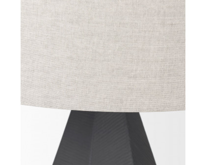 Mercana Piven Table Lamp with Gray Wash Textured Ceramic - Gray