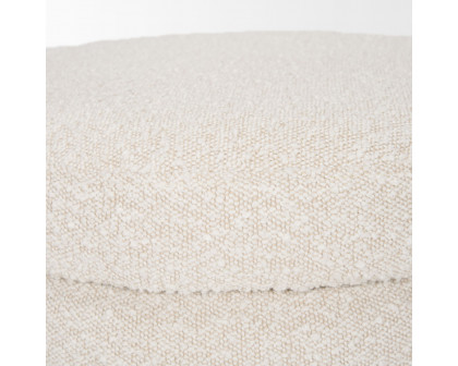 Mercana Elise Ottoman - Cream, Boucle