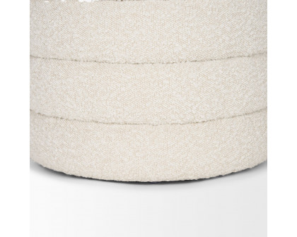 Mercana Elise Ottoman - Cream, Boucle