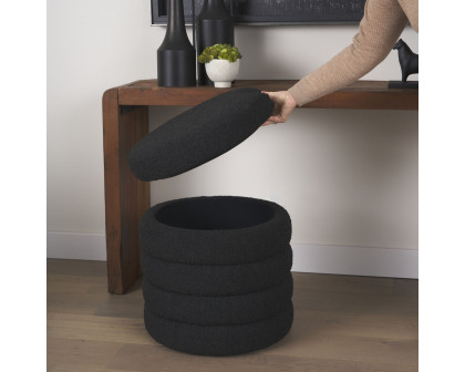 Mercana Elise Ottoman - Black, Boucle