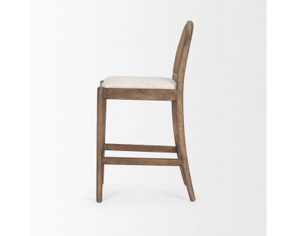 Mercana - Elle Counter Stool in Brown, Wood