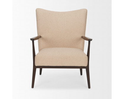 Mercana - Argent Accent Chair in Beige, Boucle