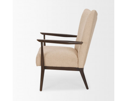 Mercana - Argent Accent Chair in Beige, Boucle