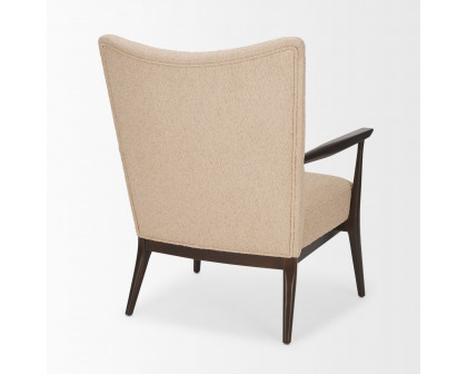 Mercana - Argent Accent Chair in Beige, Boucle