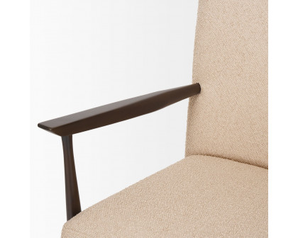 Mercana - Argent Accent Chair in Beige, Boucle