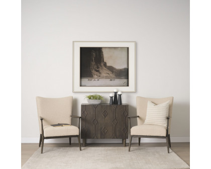 Mercana - Argent Accent Chair in Beige, Boucle