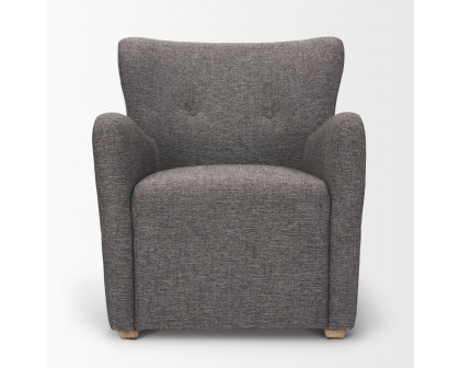 Mercana - Dunstan Accent Chair in Gray, Twill Fabric