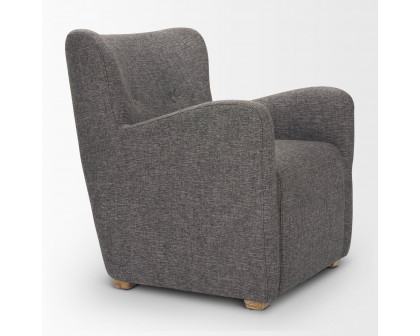 Mercana - Dunstan Accent Chair in Gray, Twill Fabric