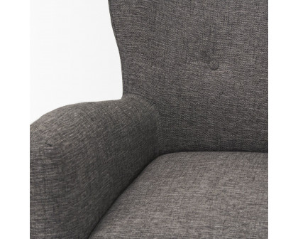 Mercana - Dunstan Accent Chair in Gray, Twill Fabric