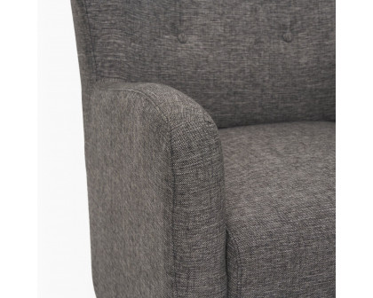 Mercana - Dunstan Accent Chair in Gray, Twill Fabric