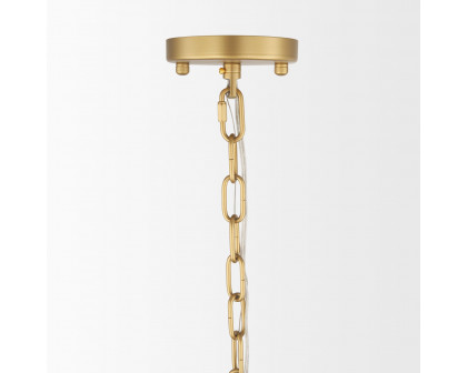 Mercana Barbara Chandelier with Frosted Glass Globes 18-Light - Gold