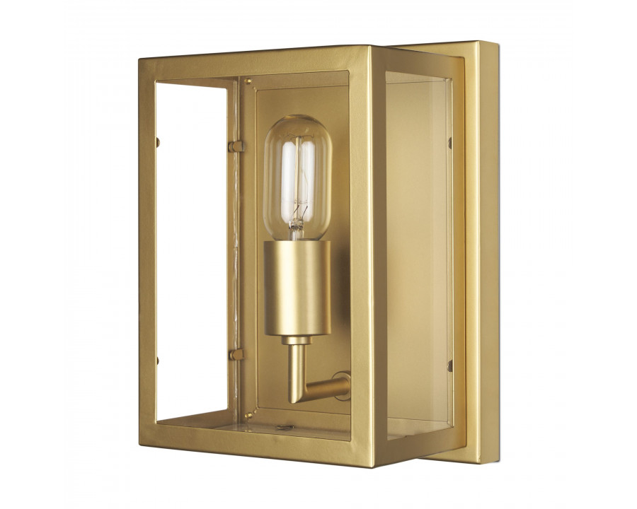 Mercana Cairn 1-Light Wall Sconce with Glass - Gold