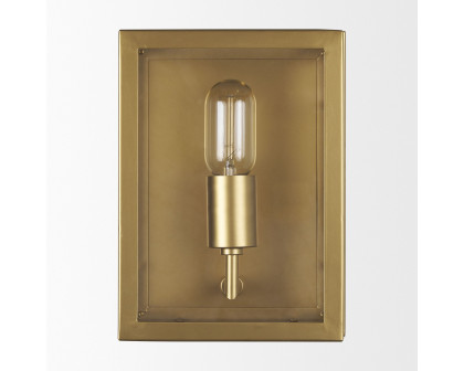 Mercana Cairn 1-Light Wall Sconce with Glass - Gold