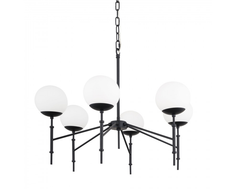 Mercana Edie 6 Light Chandelier - Black