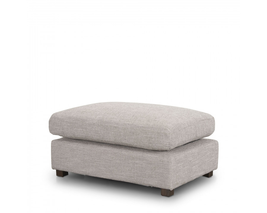 Mercana Halston Small Ottoman Sofa Elements - Light Gray, Performance Fabric