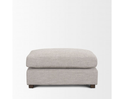 Mercana Halston Small Ottoman Sofa Elements - Light Gray, Performance Fabric