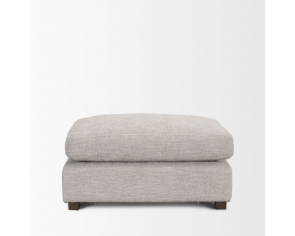 Mercana Halston Small Ottoman Sofa Elements - Light Gray, Performance Fabric