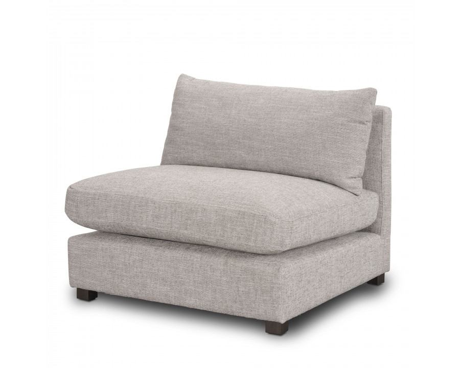 Mercana Halston Armless Sofa Elements - Light Gray, Performance Fabric