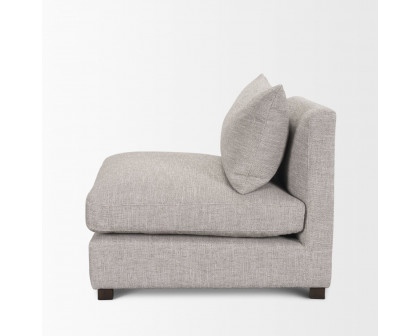 Mercana Halston Armless Sofa Elements - Light Gray, Performance Fabric