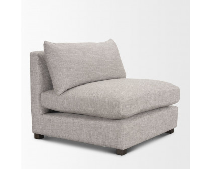 Mercana Halston Armless Sofa Elements - Light Gray, Performance Fabric