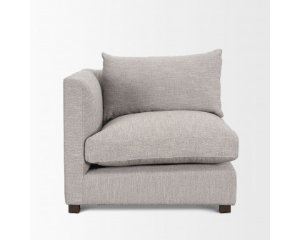 Mercana Halston Left Arm Sofa Elements - Light Gray, Performance Fabric