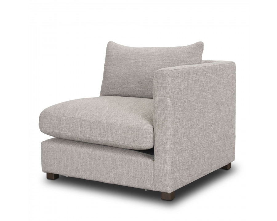 Mercana Halston Right Arm Sofa Elements - Light Gray, Performance Fabric