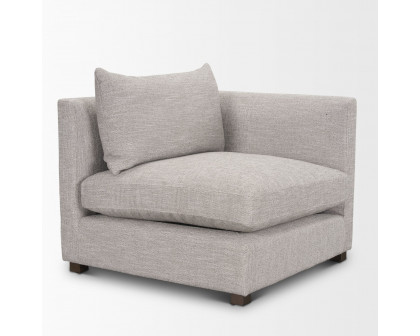 Mercana Halston Right Arm Sofa Elements - Light Gray, Performance Fabric