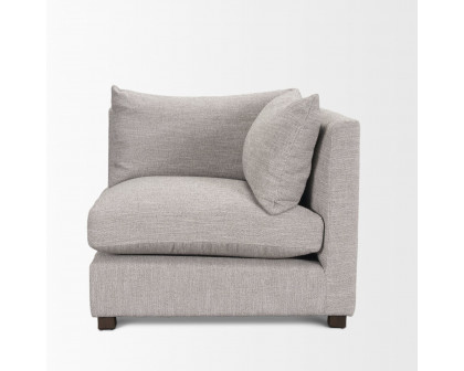 Mercana Halston Corner Sofa Elements - Light Gray, Performance Fabric