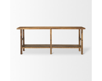 Mercana Rosie Large Console Table - Brown, Wood