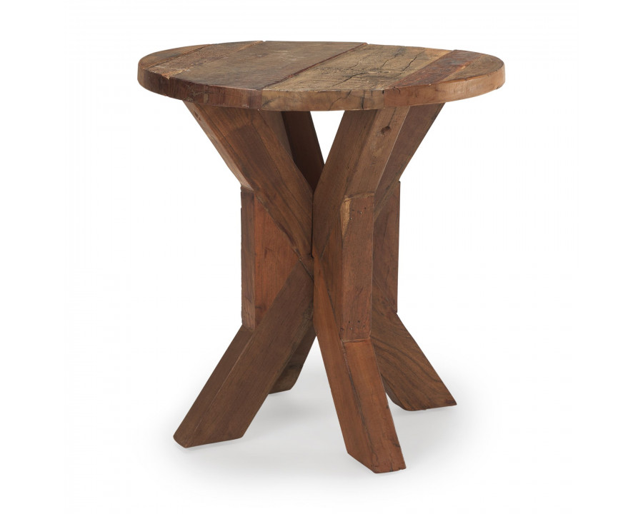 Mercana - Heidi Reclaimed Brown Wooden End Table