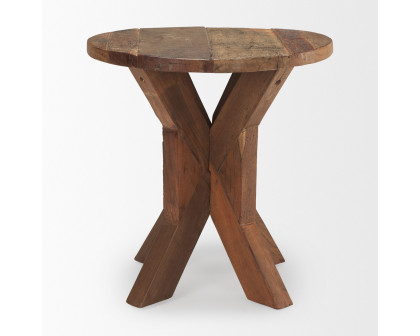 Mercana - Heidi Reclaimed Brown Wooden End Table