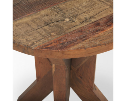 Mercana - Heidi Reclaimed Brown Wooden End Table