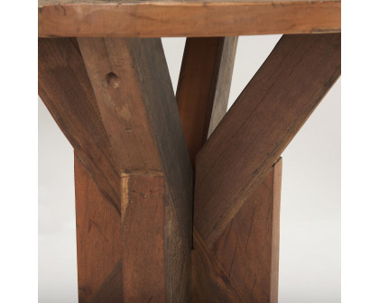 Mercana - Heidi Reclaimed Brown Wooden End Table