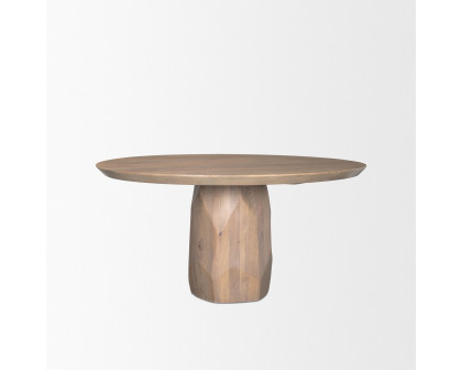 Mercana Fitzgerald Dining Table - Light Brown, Wood