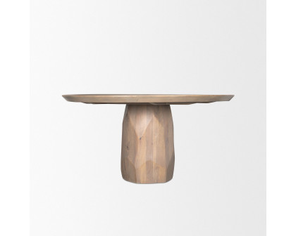 Mercana Fitzgerald Dining Table - Light Brown, Wood