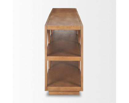 Mercana Bela Large Console Table - Brown, Wood