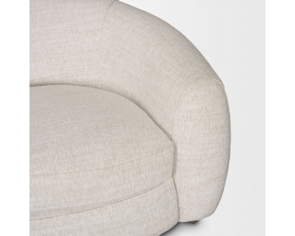 Mercana - Valentina Curved Sofa in Oatmeal