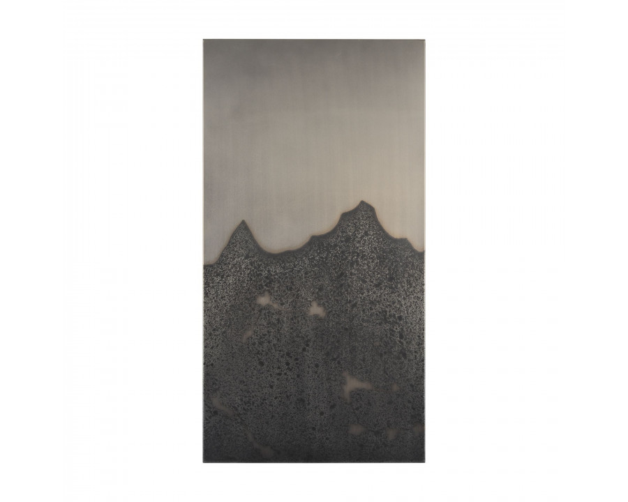 Mercana - Raum Painted Monochrome w/ Acid Wash Metal Wall Art