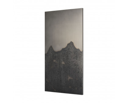 Mercana - Raum Painted Monochrome w/ Acid Wash Metal Wall Art