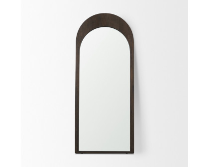 Mercana - Celeste Wood Arched Floor Mirror