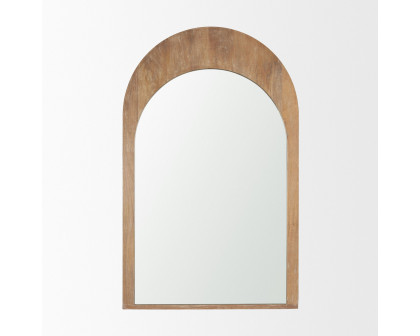 Mercana Celeste Medium Arched Mirror - Light Brown