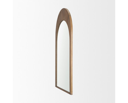 Mercana Celeste Medium Arched Mirror - Light Brown