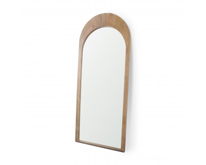 Mercana - Celeste Wood Arched Floor Mirror